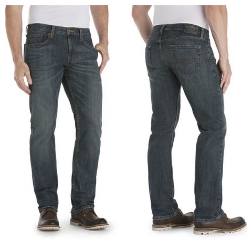 Signature by Levi Strauss & Co.™ Men's S37 Straight Fit Dark Denim Jeans